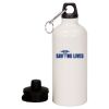 20 oz Aluminum Water Bottle with Carabiner Thumbnail