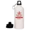 20 oz Aluminum Water Bottle with Carabiner Thumbnail