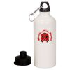 20 oz Aluminum Water Bottle with Carabiner Thumbnail