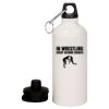 20 oz Aluminum Water Bottle with Carabiner Thumbnail
