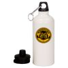 20 oz Aluminum Water Bottle with Carabiner Thumbnail