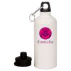 20 oz Aluminum Water Bottle with Carabiner Thumbnail