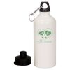 20 oz Aluminum Water Bottle with Carabiner Thumbnail