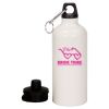 20 oz Aluminum Water Bottle with Carabiner Thumbnail