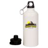 20 oz Aluminum Water Bottle with Carabiner Thumbnail