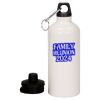 20 oz Aluminum Water Bottle with Carabiner Thumbnail