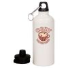 20 oz Aluminum Water Bottle with Carabiner Thumbnail