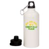 20 oz Aluminum Water Bottle with Carabiner Thumbnail