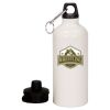 20 oz Aluminum Water Bottle with Carabiner Thumbnail