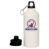 20 oz Aluminum Water Bottle with Carabiner Thumbnail