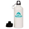 20 oz Aluminum Water Bottle with Carabiner Thumbnail