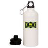 20 oz Aluminum Water Bottle with Carabiner Thumbnail