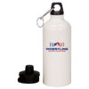 20 oz Aluminum Water Bottle with Carabiner Thumbnail