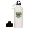 20 oz Aluminum Water Bottle with Carabiner Thumbnail