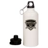 20 oz Aluminum Water Bottle with Carabiner Thumbnail