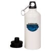 20 oz Aluminum Water Bottle with Carabiner Thumbnail