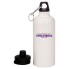 20 oz Aluminum Water Bottle with Carabiner Thumbnail