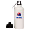 20 oz Aluminum Water Bottle with Carabiner Thumbnail