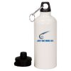 20 oz Aluminum Water Bottle with Carabiner Thumbnail