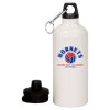 20 oz Aluminum Water Bottle with Carabiner Thumbnail