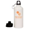 20 oz Aluminum Water Bottle with Carabiner Thumbnail
