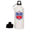 20 oz Aluminum Water Bottle with Carabiner Thumbnail