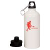 20 oz Aluminum Water Bottle with Carabiner Thumbnail
