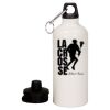 20 oz Aluminum Water Bottle with Carabiner Thumbnail