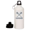 20 oz Aluminum Water Bottle with Carabiner Thumbnail