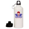 20 oz Aluminum Water Bottle with Carabiner Thumbnail