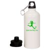20 oz Aluminum Water Bottle with Carabiner Thumbnail
