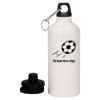 20 oz Aluminum Water Bottle with Carabiner Thumbnail