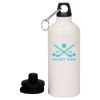20 oz Aluminum Water Bottle with Carabiner Thumbnail