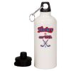 20 oz Aluminum Water Bottle with Carabiner Thumbnail