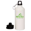 20 oz Aluminum Water Bottle with Carabiner Thumbnail