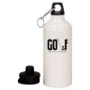 20 oz Aluminum Water Bottle with Carabiner Thumbnail