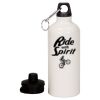 20 oz Aluminum Water Bottle with Carabiner Thumbnail