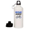 20 oz Aluminum Water Bottle with Carabiner Thumbnail