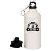 20 oz Aluminum Water Bottle with Carabiner Thumbnail