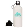 20 oz Aluminum Water Bottle with Carabiner Thumbnail