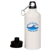 20 oz Aluminum Water Bottle with Carabiner Thumbnail