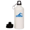 20 oz Aluminum Water Bottle with Carabiner Thumbnail