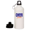 20 oz Aluminum Water Bottle with Carabiner Thumbnail