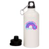 20 oz Aluminum Water Bottle with Carabiner Thumbnail