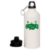 20 oz Aluminum Water Bottle with Carabiner Thumbnail