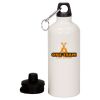 20 oz Aluminum Water Bottle with Carabiner Thumbnail