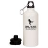 20 oz Aluminum Water Bottle with Carabiner Thumbnail