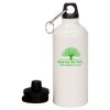 20 oz Aluminum Water Bottle with Carabiner Thumbnail