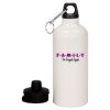 20 oz Aluminum Water Bottle with Carabiner Thumbnail