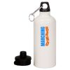 20 oz Aluminum Water Bottle with Carabiner Thumbnail